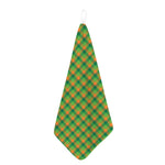 Shamrock Plaid St. Patrick's Day Print Hand Towel