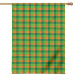 Shamrock Plaid St. Patrick's Day Print House Flag