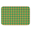 Shamrock Plaid St. Patrick's Day Print Indoor Door Mat