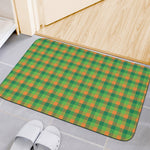 Shamrock Plaid St. Patrick's Day Print Indoor Door Mat