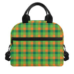Shamrock Plaid St. Patrick's Day Print Insulated Lunch Bag