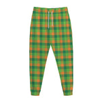 Shamrock Plaid St. Patrick's Day Print Jogger Pants