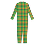 Shamrock Plaid St. Patrick's Day Print Jumpsuit