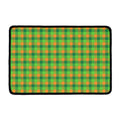 Shamrock Plaid St. Patrick's Day Print Kitchen Mat