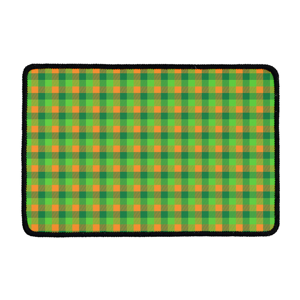 Shamrock Plaid St. Patrick's Day Print Kitchen Mat
