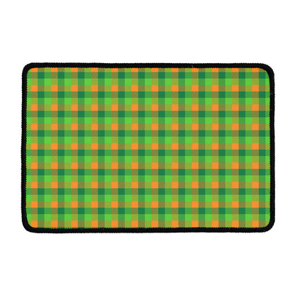 Shamrock Plaid St. Patrick's Day Print Kitchen Mat