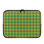 Shamrock Plaid St. Patrick's Day Print Laptop Sleeve