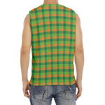 Shamrock Plaid St. Patrick's Day Print Men's Fitness Tank Top