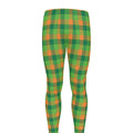 Shamrock Plaid St. Patrick's Day Print Men's Leggings