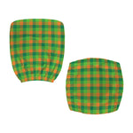 Shamrock Plaid St. Patrick's Day Print Office Chair Cover