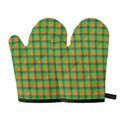 Shamrock Plaid St. Patrick's Day Print Oven Mitts