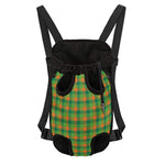 Shamrock Plaid St. Patrick's Day Print Pet Carrier Backpack