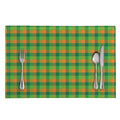 Shamrock Plaid St. Patrick's Day Print Placemat