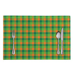 Shamrock Plaid St. Patrick's Day Print Placemat