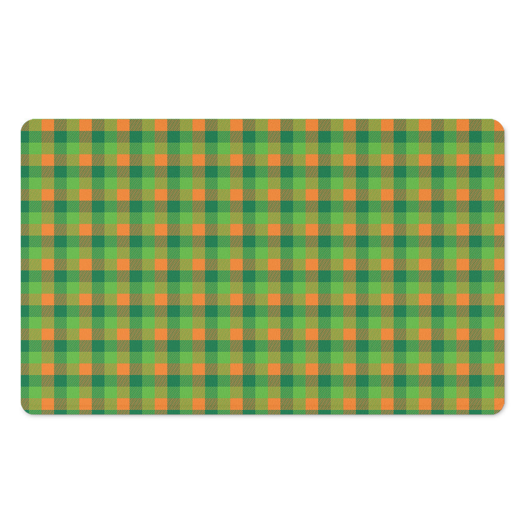 Shamrock Plaid St. Patrick's Day Print Polyester Doormat