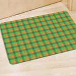 Shamrock Plaid St. Patrick's Day Print Polyester Doormat