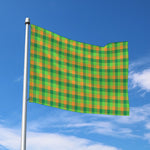 Shamrock Plaid St. Patrick's Day Print Polyester Flag