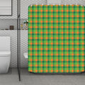 Shamrock Plaid St. Patrick's Day Print Polyester Shower Curtain