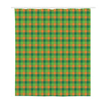 Shamrock Plaid St. Patrick's Day Print Polyester Shower Curtain