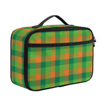 Shamrock Plaid St. Patrick's Day Print Portable Lunch Bag