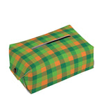 Shamrock Plaid St. Patrick's Day Print Rectangle Tissue Box Cover