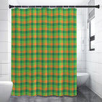 Shamrock Plaid St. Patrick's Day Print Shower Curtain
