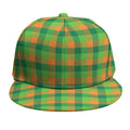 Shamrock Plaid St. Patrick's Day Print Snapback Cap