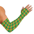 Shamrock Plaid St. Patrick's Day Print Sun Protection Arm Sleeves