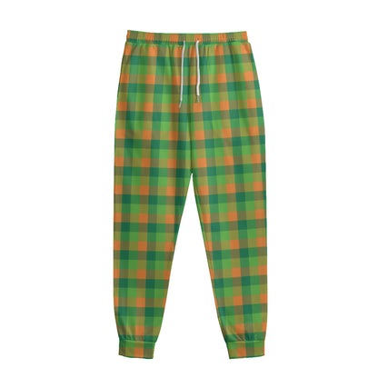 Shamrock Plaid St. Patrick's Day Print Sweatpants
