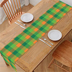 Shamrock Plaid St. Patrick's Day Print Table Runner