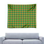 Shamrock Plaid St. Patrick's Day Print Tapestry