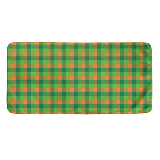 Shamrock Plaid St. Patrick's Day Print Towel