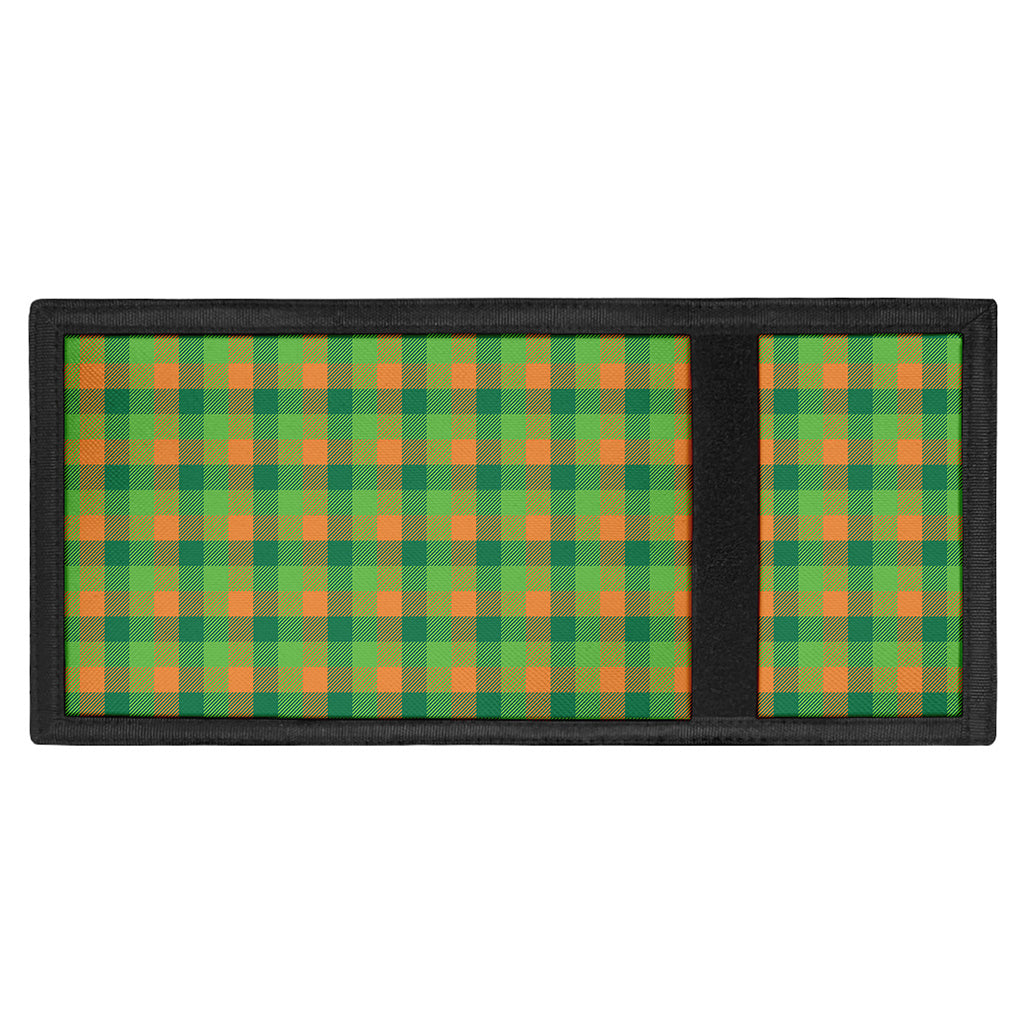 Shamrock Plaid St. Patrick's Day Print Trifold Wallet