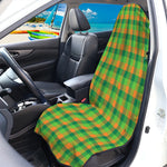 Shamrock Plaid St. Patrick's Day Print Waterproof Car Seat Cover