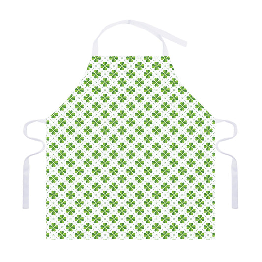 Shamrock Saint Patrick's Day Print Adjustable Apron