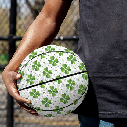 Shamrock Saint Patrick's Day Print Basketball