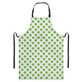 Shamrock Saint Patrick's Day Print Bib Apron With Pocket