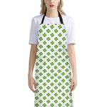 Shamrock Saint Patrick's Day Print Bib Apron With Pocket
