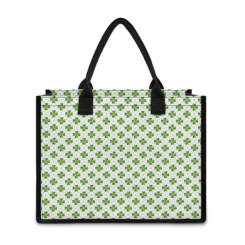 Shamrock Saint Patrick's Day Print Canvas Tote Bag