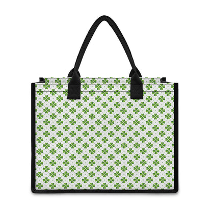 Shamrock Saint Patrick's Day Print Canvas Tote Bag