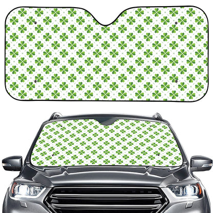 Shamrock Saint Patrick's Day Print Car Windshield Sun Shade