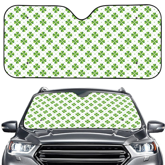 Shamrock Saint Patrick's Day Print Car Windshield Sun Shade