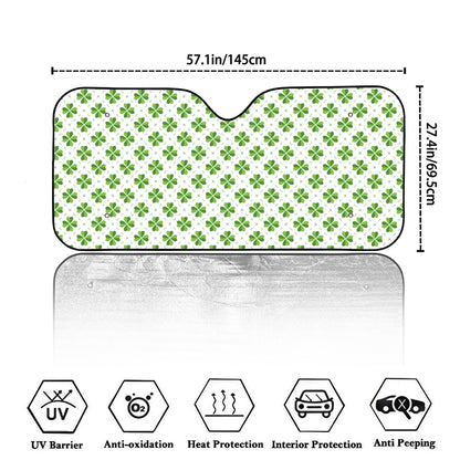 Shamrock Saint Patrick's Day Print Car Windshield Sun Shade