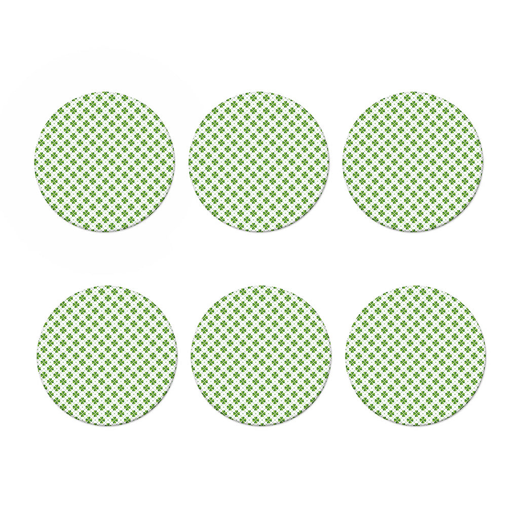 Shamrock Saint Patrick's Day Print Coaster Set