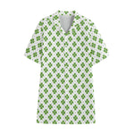 Shamrock Saint Patrick's Day Print Cotton Hawaiian Shirt