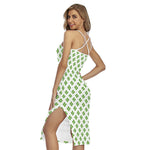Shamrock Saint Patrick's Day Print Cross Back Cami Dress