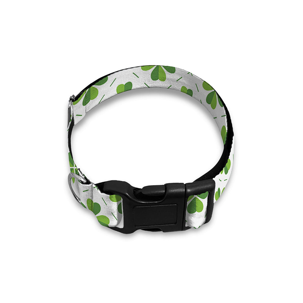 Shamrock Saint Patrick's Day Print Dog Collar