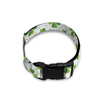 Shamrock Saint Patrick's Day Print Dog Collar
