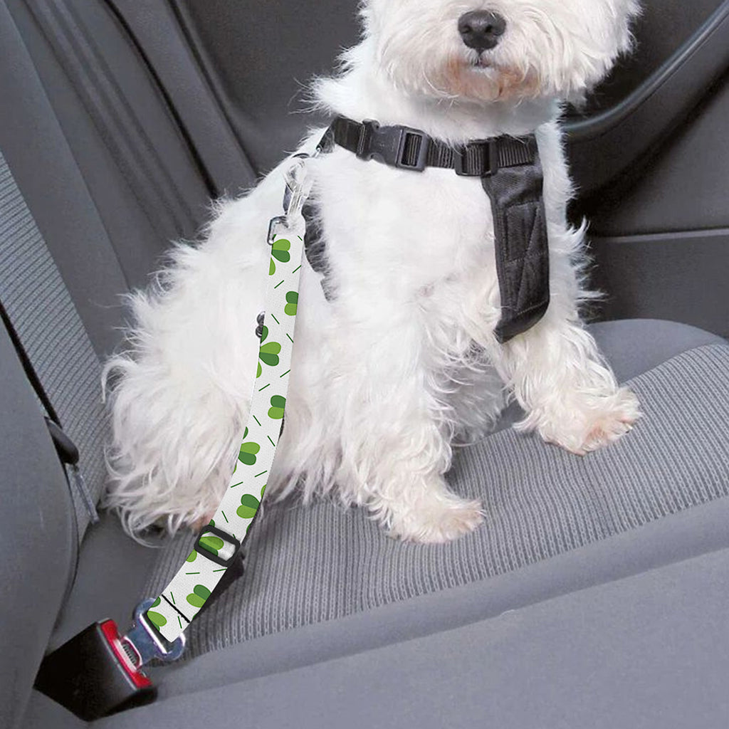 Shamrock Saint Patrick's Day Print Dog Seat Belt