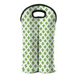 Shamrock Saint Patrick's Day Print Double Neoprene Wine Tote